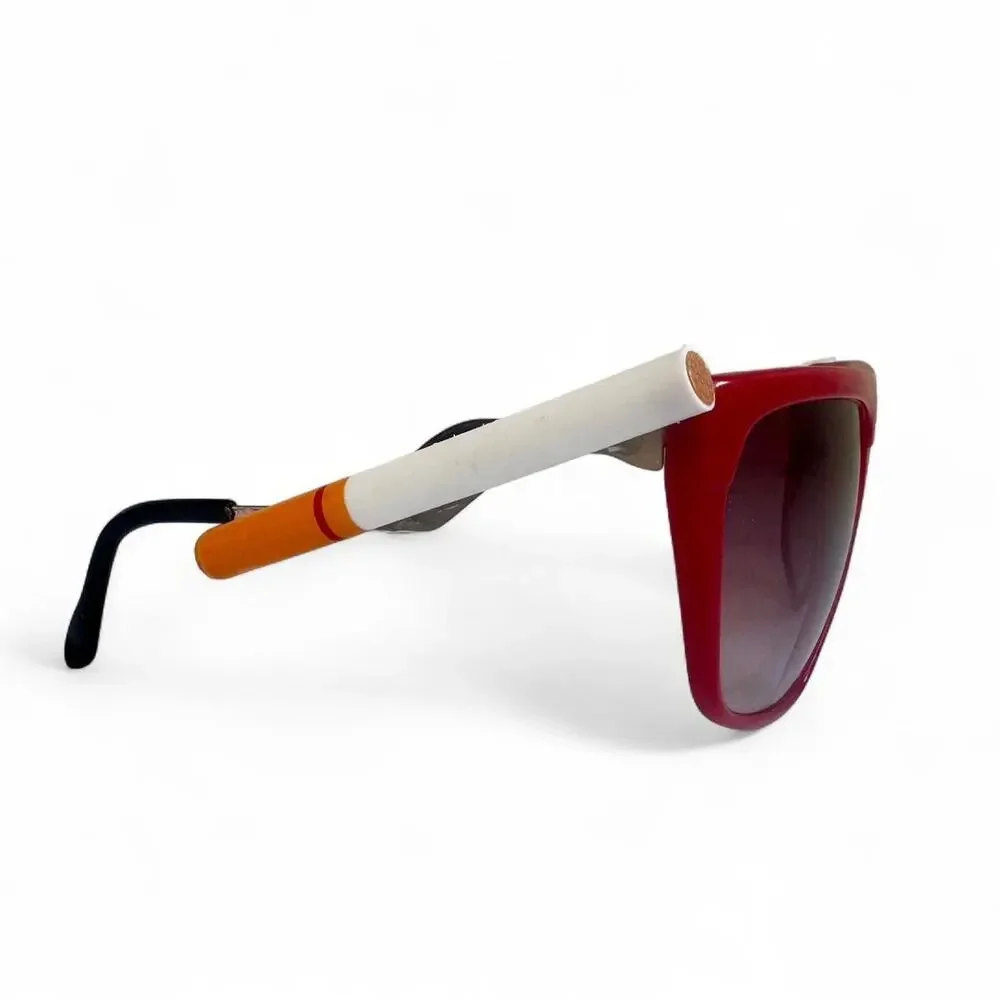 Vintage red plastic sunglasses